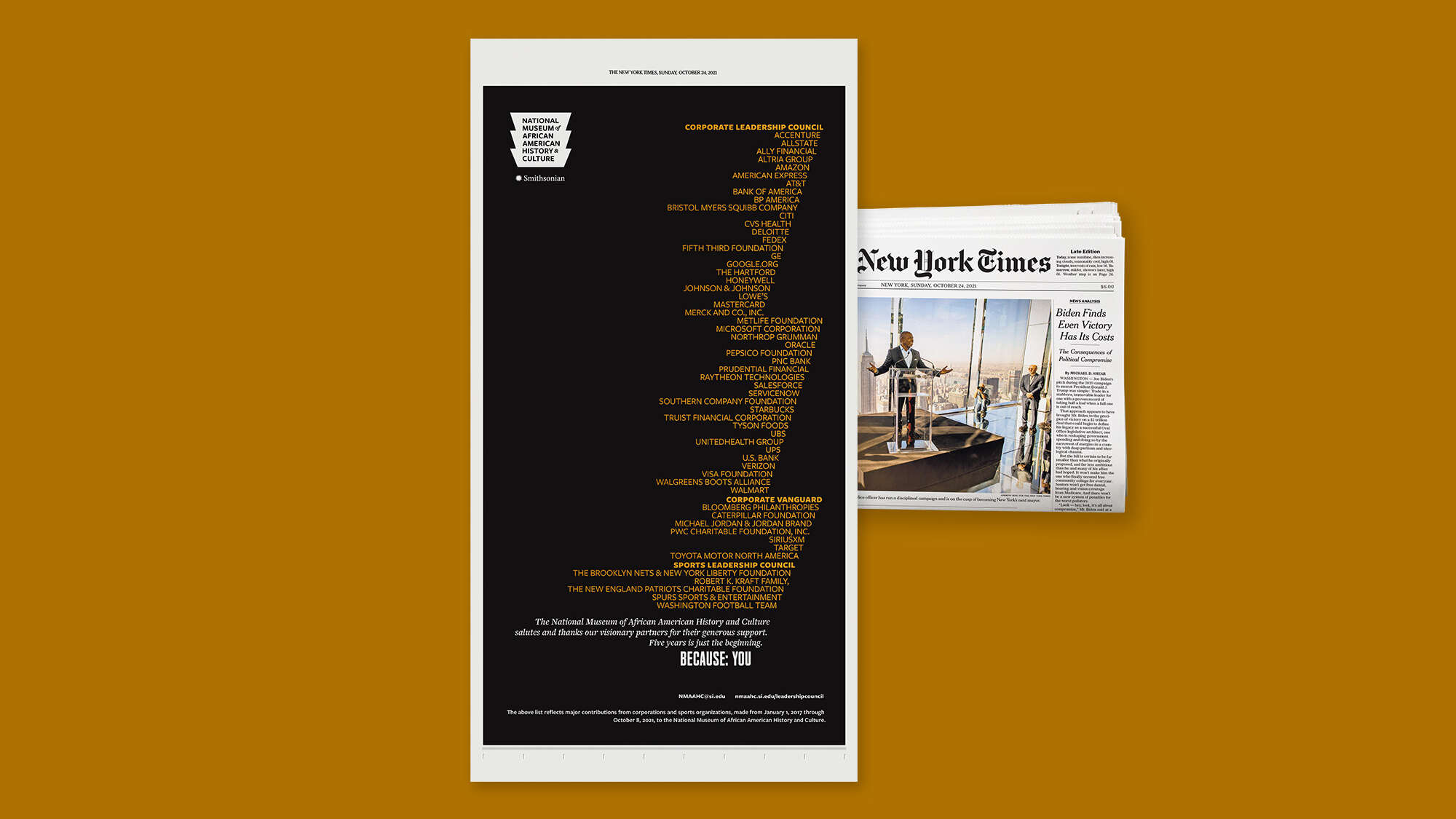 New York Times newspaper ad mockup