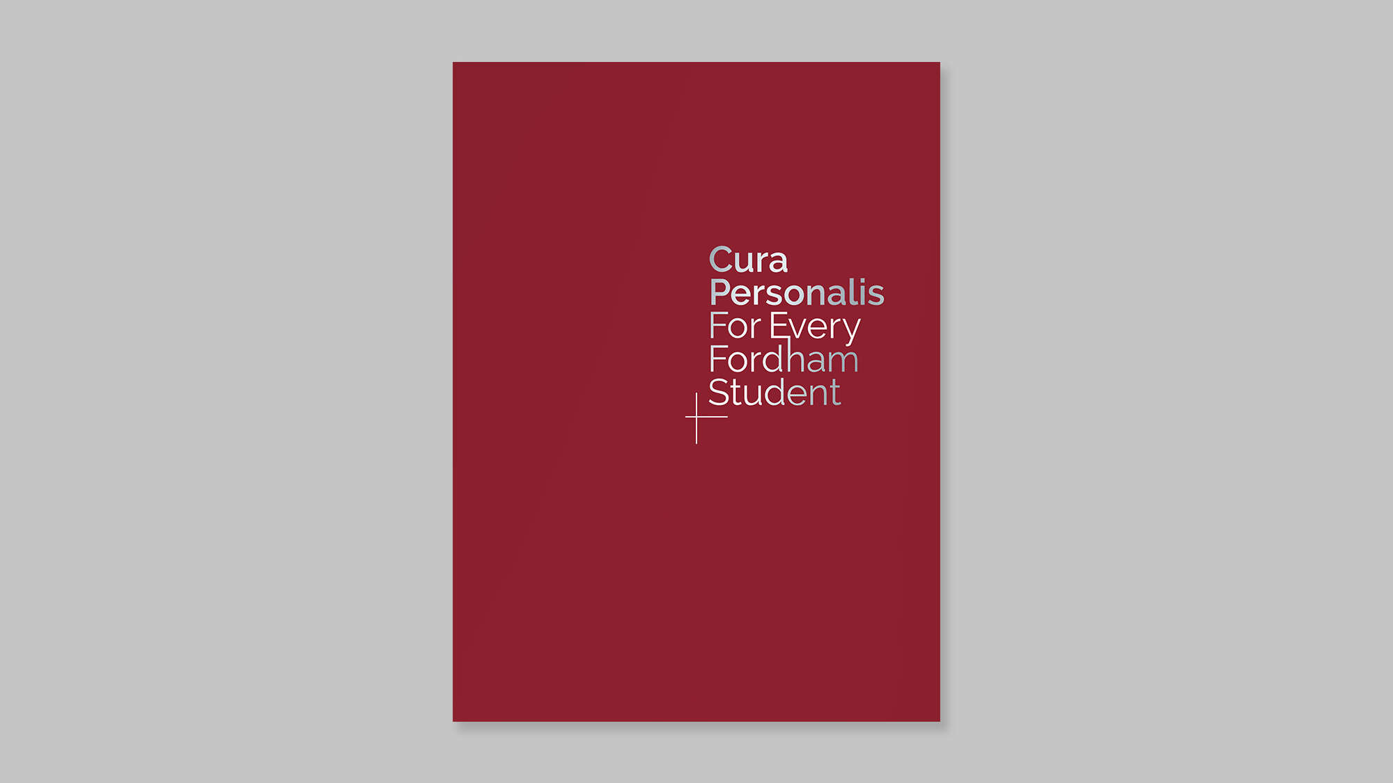 Campaign folder cover: Cura Personalis For Every Fordham Student